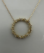 Load image into Gallery viewer, Necklace in 18 ct. gold with 0,60 tcw. diamonds