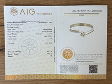 Load image into Gallery viewer, 14 ct. white gold ring with 0,27 tcw. diamonds