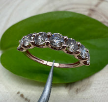 Load image into Gallery viewer, Diamond ring in 14 ct. rose gold with 1,39 tcw. natural diamonds