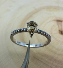 Load image into Gallery viewer, Diamondring in 14 ct. white gold with 0,54 tcw. natural diamonds