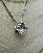Load image into Gallery viewer, 14 ct. white gold necklace with 0,53 ct. diamond