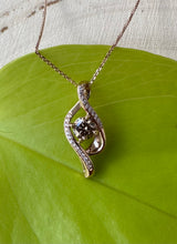 Load image into Gallery viewer, Necklace in 14 ct. pink gold with 0,56 tcw. diamonds