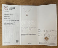 Load image into Gallery viewer, Necklace in 14 ct. rose gold with 0,52 ct. diamonds.