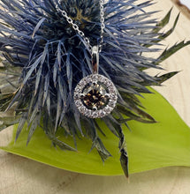 Load image into Gallery viewer, Necklace in 14 ct. white gold with 0,52 tcw. diamonds