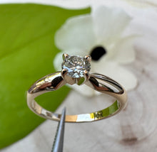 Load image into Gallery viewer, Yellow gold ring with 0,25 ct. diamond