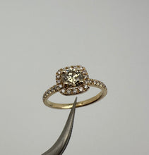 Load image into Gallery viewer, Diamond ring in 14 ct. yellow gold with 0,89 tcw. diamonds