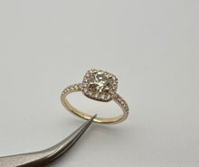 Load image into Gallery viewer, Diamond ring in 14 ct. yellow gold with 0,89 tcw. diamonds