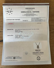 Load image into Gallery viewer, 14 ct. white gold necklace with 0,93 ct. diamond pendant