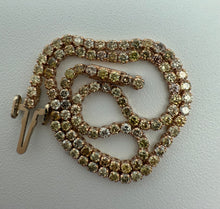 Load image into Gallery viewer, 18 ct. rose gold tennis bracelet with 1,58 tcw. diamonds