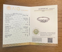 Load image into Gallery viewer, Diamondring in 14 ct. white gold with 1,13 tcw. natural diamonds