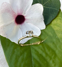 Load image into Gallery viewer, 14 ct. gold ring with 0,50 ct. natural diamond