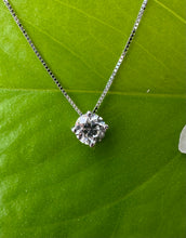 Load image into Gallery viewer, Necklace in 14 ct. white gold with a stunning 0,63 ct. diamond