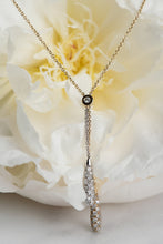 Load image into Gallery viewer, Elegant Gold Necklace with 84 Colourless Diamonds.