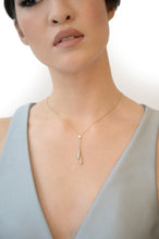 Load image into Gallery viewer, Elegant Gold Necklace with 84 Colourless Diamonds.