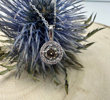 Load image into Gallery viewer, Necklace in 14 ct. white gold with 0,52 tcw. diamonds
