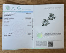 Load image into Gallery viewer, Set of stud earrings with 0,61 tcw. diamonds
