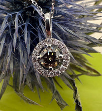Load image into Gallery viewer, Necklace in 14 ct. white gold with 0,52 tcw. diamonds

