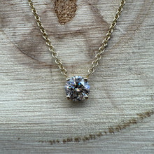 Load image into Gallery viewer, 14 ct. gold chain with 0,45 ct. natural diamond

