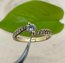 Load image into Gallery viewer, Ring in 14 ct. yellow gold with 0,37 tcw. diamonds
