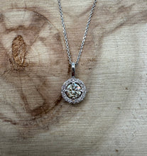 Load image into Gallery viewer, Necklace in 14 ct. white gold with 0,60 tcw. diamonds.
