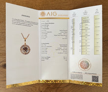 Load image into Gallery viewer, Necklace in 14 ct. rose gold with 0,62 tcw. diamonds
