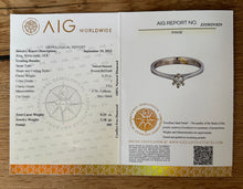 Load image into Gallery viewer, Ring in 14 ct. white gold with 0,25 ct. diamond
