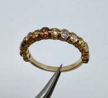 Load image into Gallery viewer, Rainbow diamond ring with 1,59 ct. diamonds
