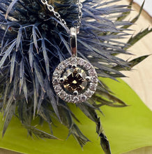 Load image into Gallery viewer, Necklace in 14 ct. white gold with 0,52 tcw. diamonds
