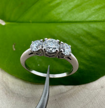 Load image into Gallery viewer, Diamondring in 14 ct. white gold with 1,13 tcw. natural diamonds
