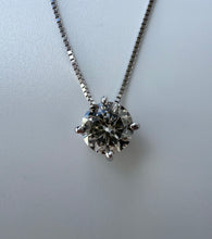 Load image into Gallery viewer, 14 ct. white gold necklace with 0,53 ct. diamond
