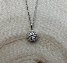 Load image into Gallery viewer, Necklace in 14 ct. white gold with 0,51 tcw. natural diamonds
