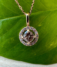 Load image into Gallery viewer, Necklace in 14 ct. rose gold with 0,62 tcw. diamonds
