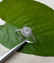 Load image into Gallery viewer, Diamondring in 14 ct. white gold with 0,84 tcw. natural diamonds
