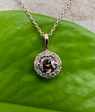 Load image into Gallery viewer, Necklace in 14 ct. pink gold with 0,53 tcw. diamonds
