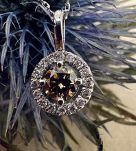 Load image into Gallery viewer, Necklace in 14 ct. white gold with 0,52 tcw. diamonds
