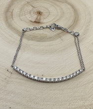 Load image into Gallery viewer, Bracelet in 14 ct. white gold with 0,89 ct. natural diamonds
