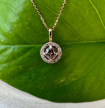 Load image into Gallery viewer, Necklace in 14 ct. rose gold with 0,62 tcw. diamonds
