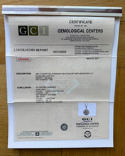 Load image into Gallery viewer, Necklace in 14 ct. white gold with 0,60 tcw. diamonds.
