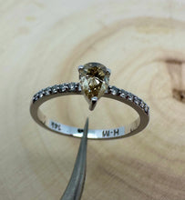 Load image into Gallery viewer, Diamondring in 14 ct. white gold with 0,54 tcw. natural diamonds
