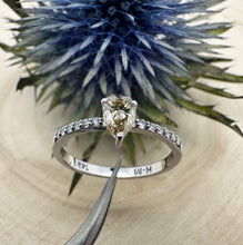 Load image into Gallery viewer, Diamondring in 14 ct. white gold with 0,54 tcw. natural diamonds
