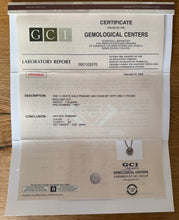 Load image into Gallery viewer, Necklace in 14 ct. white gold with a 0,55 ct. diamond
