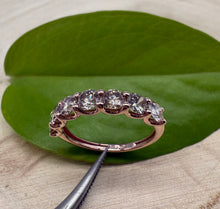 Load image into Gallery viewer, Diamond ring in 14 ct. rose gold with 1,39 tcw. natural diamonds
