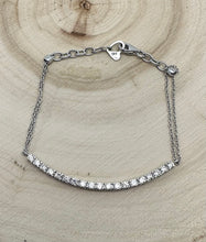 Load image into Gallery viewer, Bracelet in 14 ct. white gold with 0,89 ct. natural diamonds
