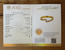 Load image into Gallery viewer, Ring in 14 ct. yellow gold with 0,37 tcw. diamonds
