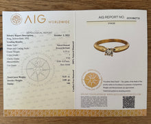 Load image into Gallery viewer, Yellow gold ring with 0,25 ct. diamond
