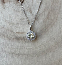 Load image into Gallery viewer, Necklace in 14 ct. white gold with 0,54 tcw. diamonds
