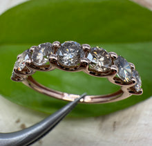 Load image into Gallery viewer, Diamond ring in 14 ct. rose gold with 1,39 tcw. natural diamonds
