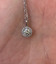 Load image into Gallery viewer, Necklace in 14 ct. white gold with 0,51 tcw. natural diamonds
