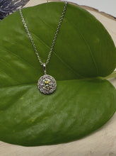 Load and play video in Gallery viewer, Necklace in 14 ct. white gold with 0,51 tcw. natural diamonds
