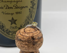 Load image into Gallery viewer, White gold ring with an intense yellow diamond
